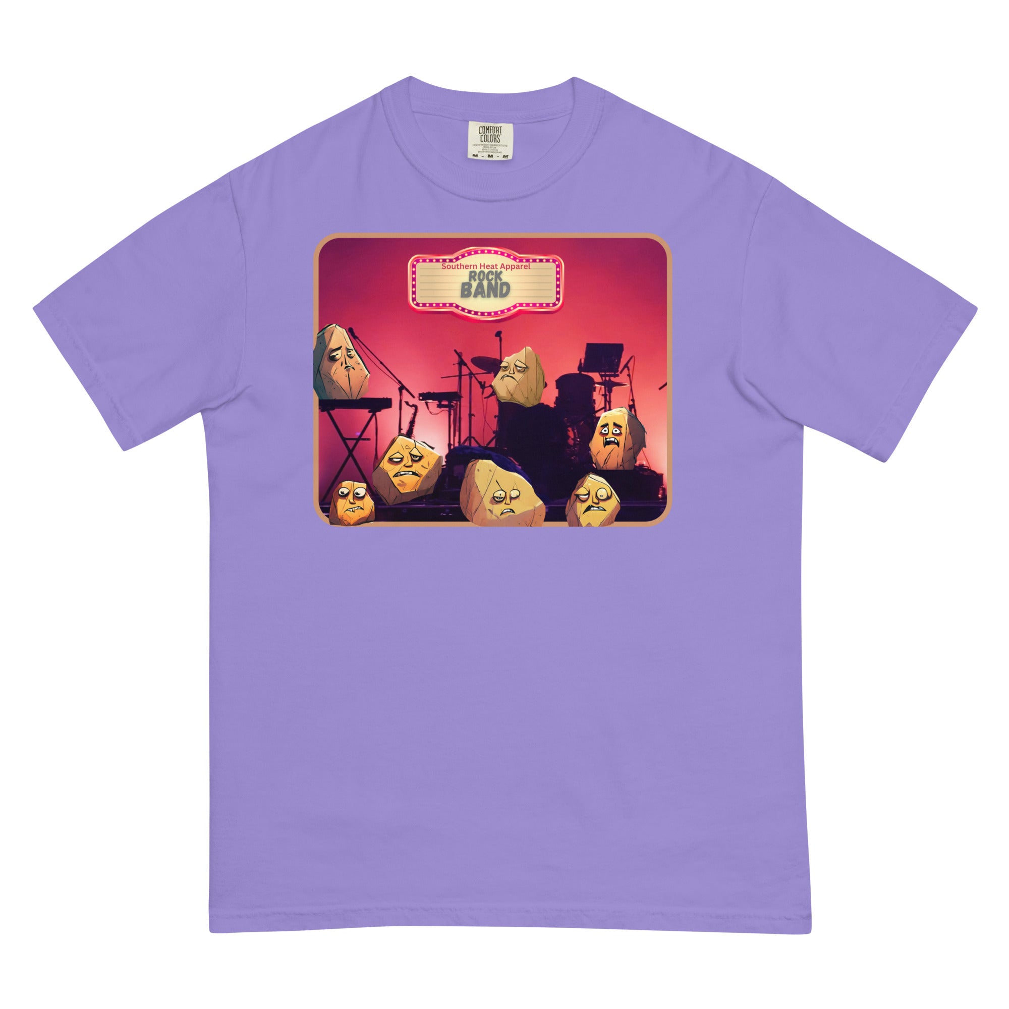 Rockband-Mens garment-dyed heavyweight t-shirt