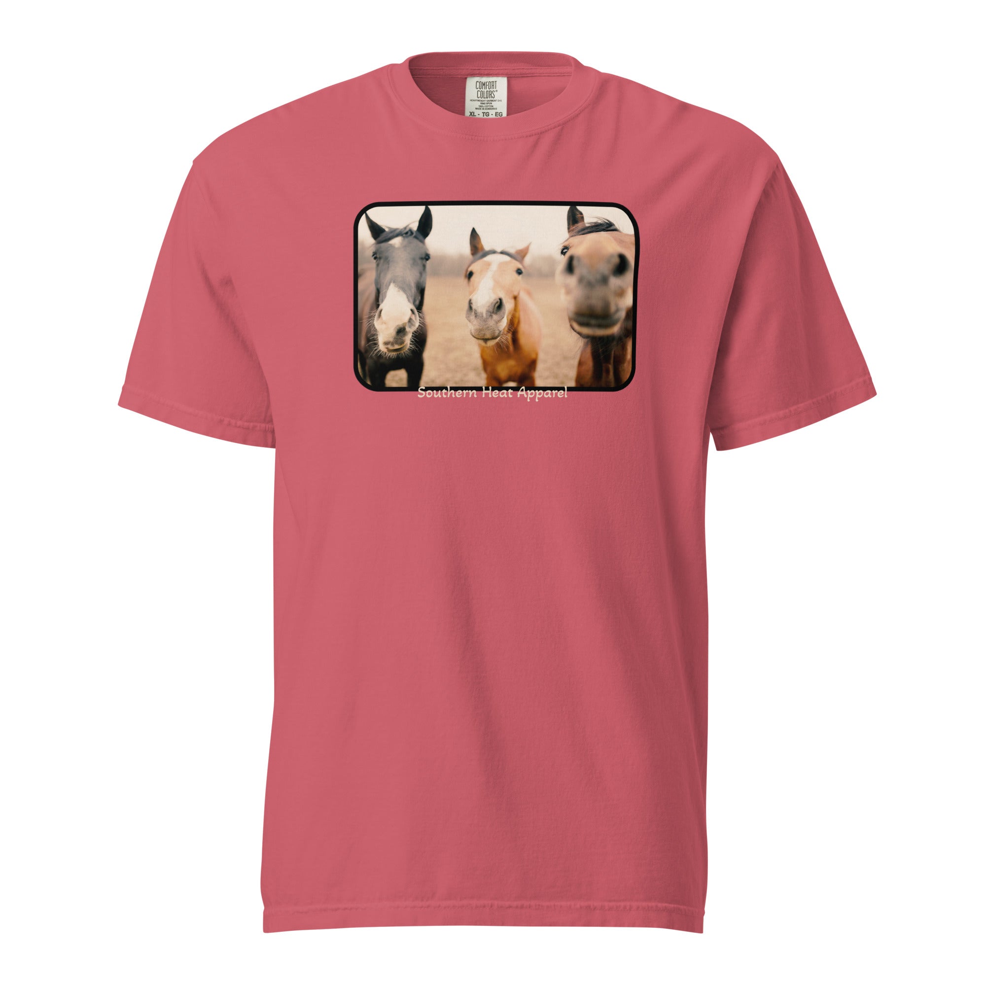 Horsing around- Mens garment-dyed heavyweight t-shirt