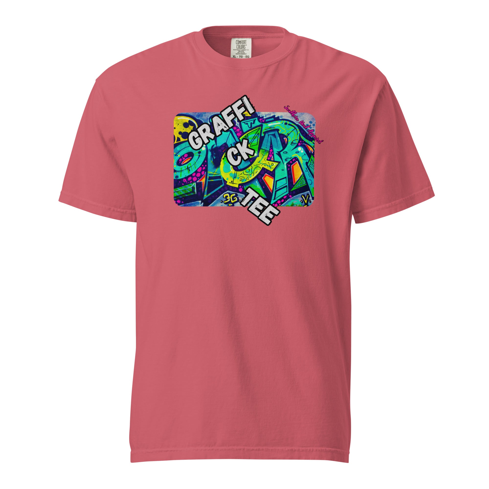 Graffick tee- Mens garment-dyed heavyweight t-shirt