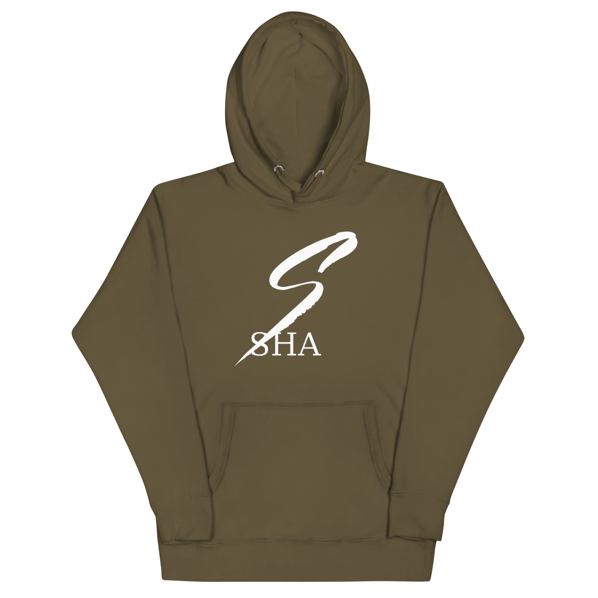 sha white logo-Unisex Hoodie