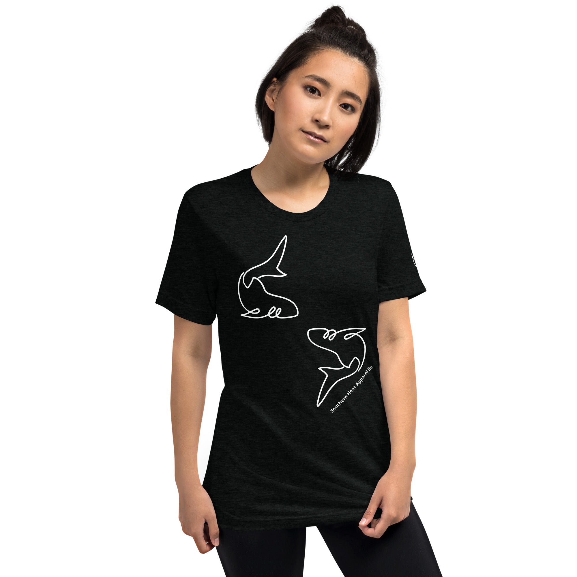 Fish and Fish hook- Short sleeve t-shirt