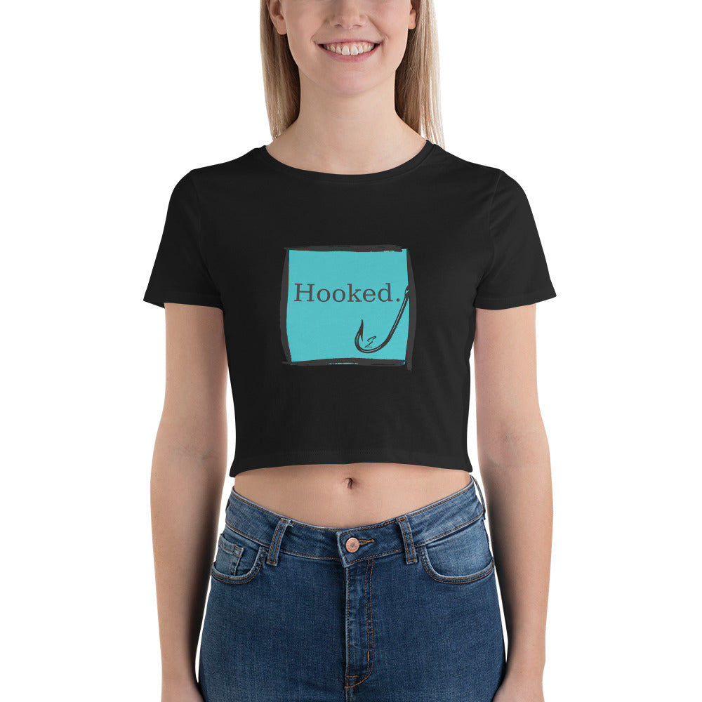 hooked-Women’s fitted Crop Tee