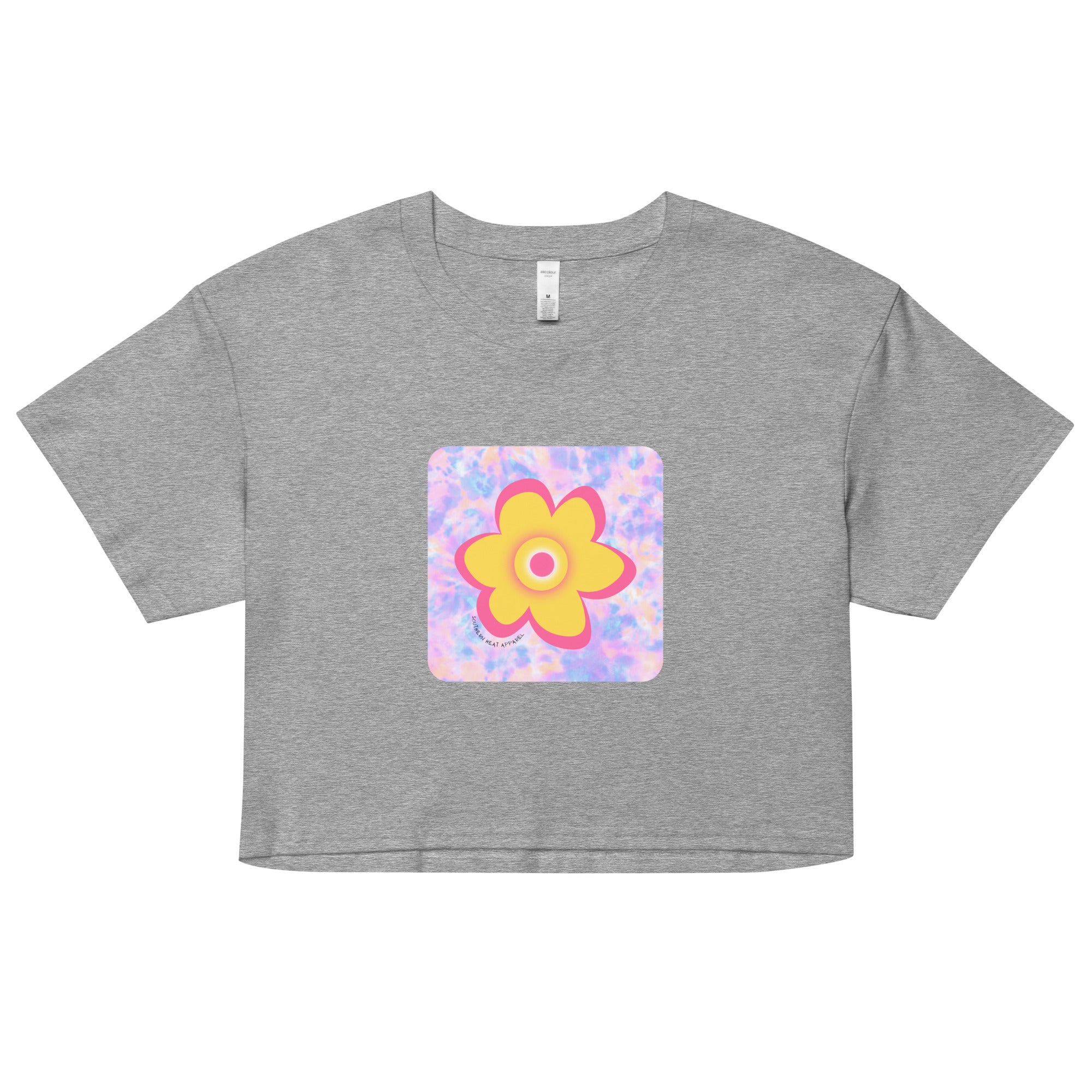 neon.flower-Women’s crop top