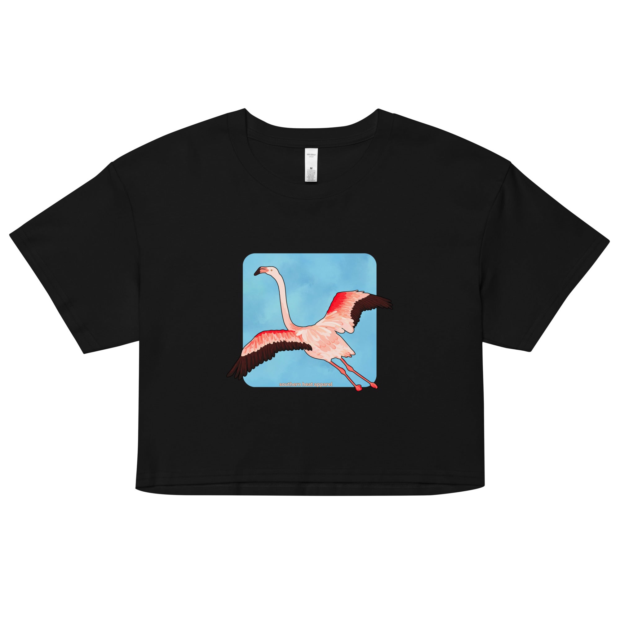 flamingo-Women’s crop top