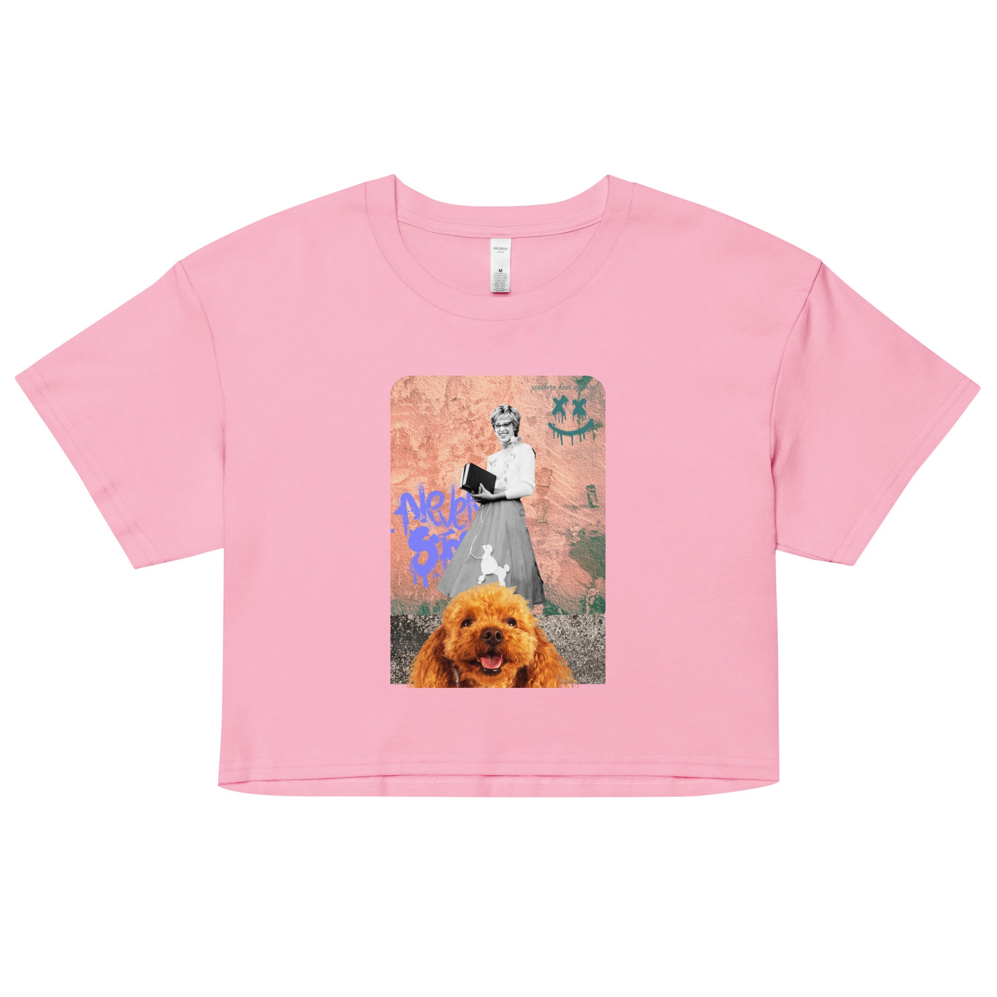 retro.poodle-Women’s crop top