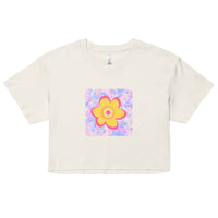 neon.flower-Women’s crop top