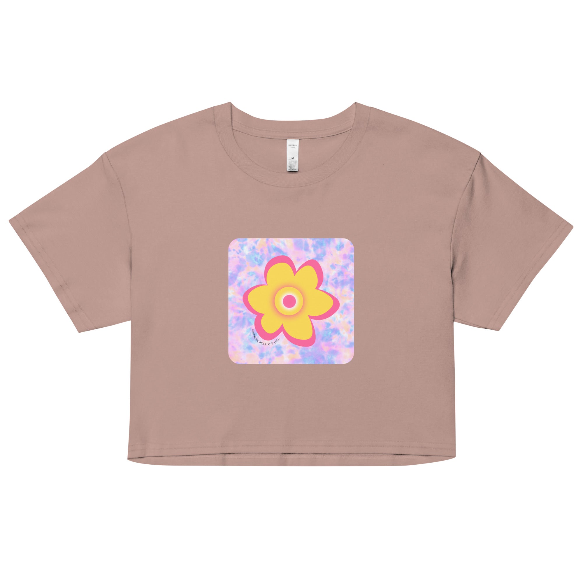 neon.flower-Women’s crop top