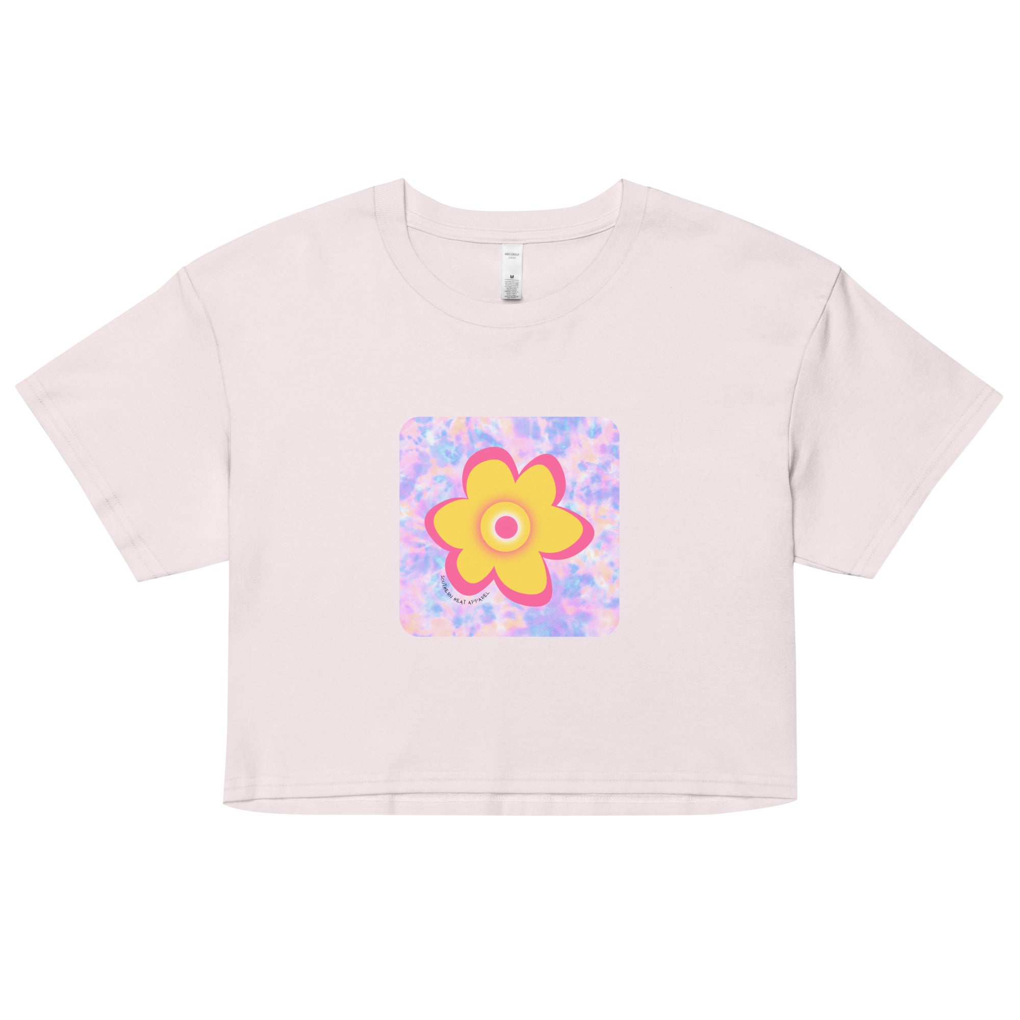 neon.flower-Women’s crop top