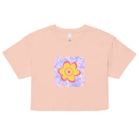 neon.flower-Women’s crop top