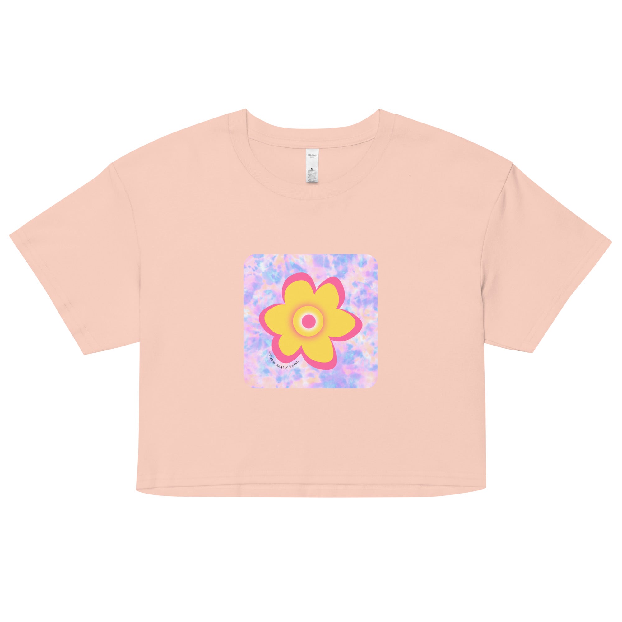 neon.flower-Women’s crop top