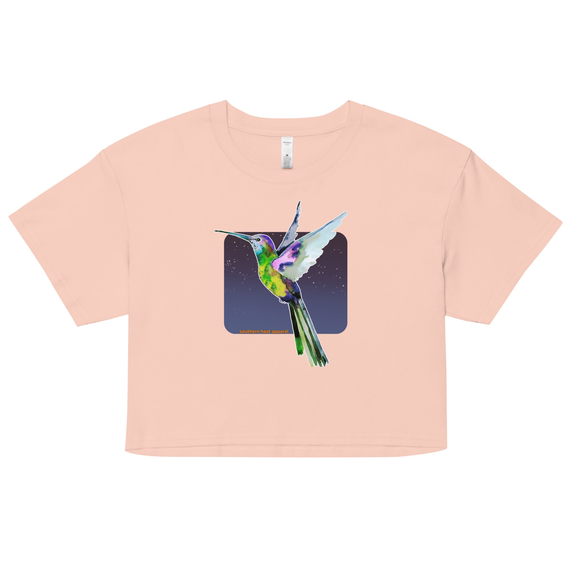 Hummingbird.at.night-Women’s crop top