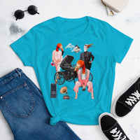 Collage baby carriage-Women's short sleeve t-shirt
