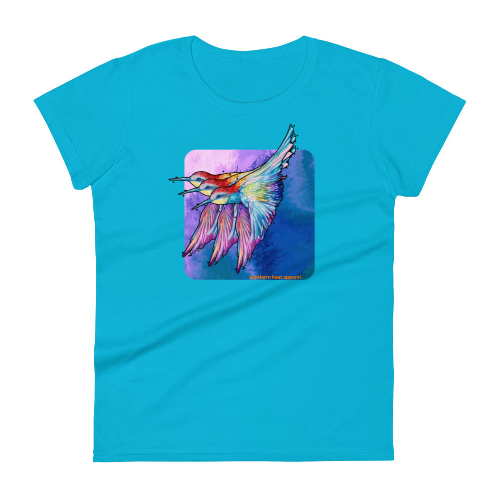 trio.of.hummingbirds-Women's short sleeve t-shirt