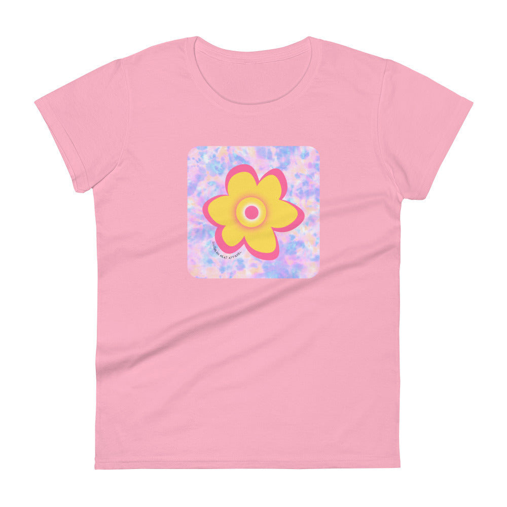 flower-Women's short sleeve t-shirt