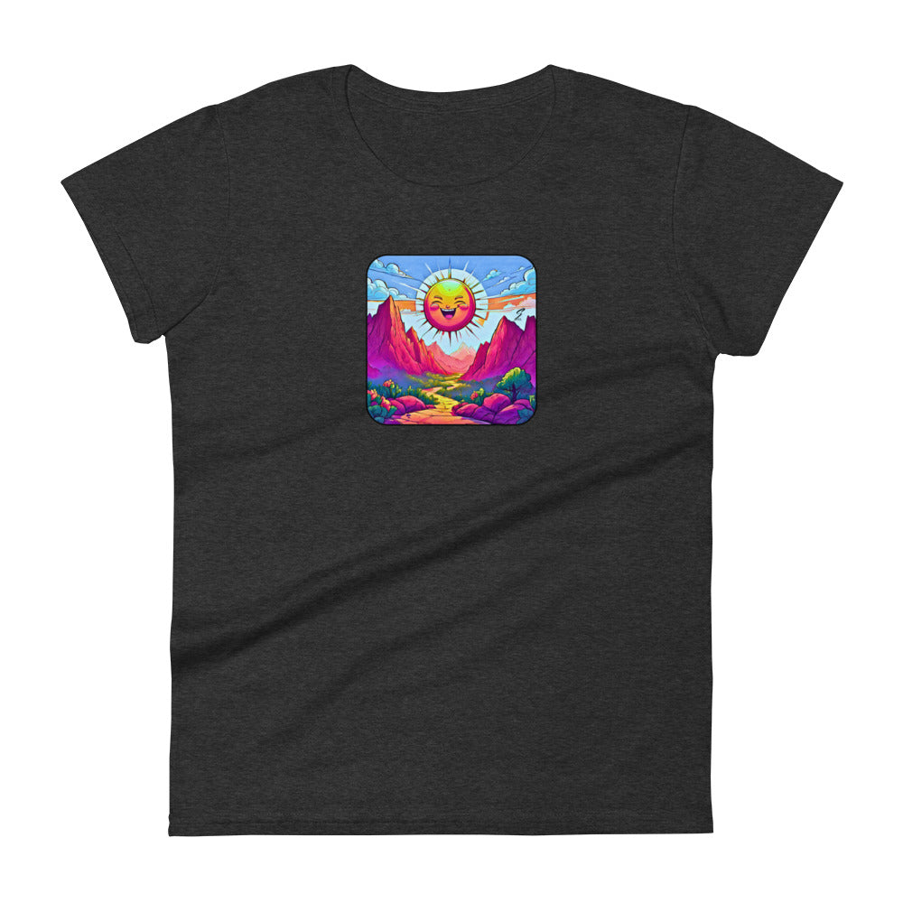 Smiling sun-Women's short sleeve t-shirt