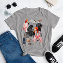 Collage baby carriage-Women's short sleeve t-shirt