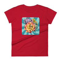 floral-Women's short sleeve t-shirt