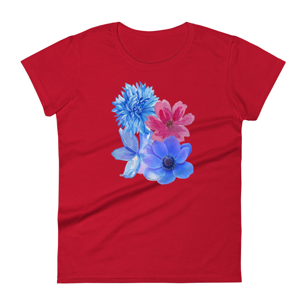 floral.bunch-Women's short sleeve t-shirt