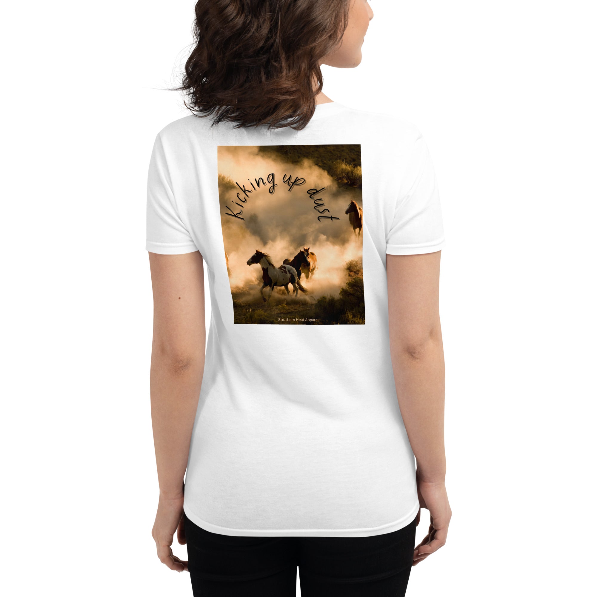 Kicking up dust-Women's short sleeve t-shirt