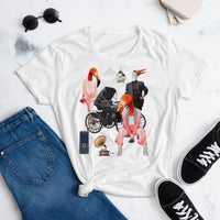 Collage baby carriage-Women's short sleeve t-shirt