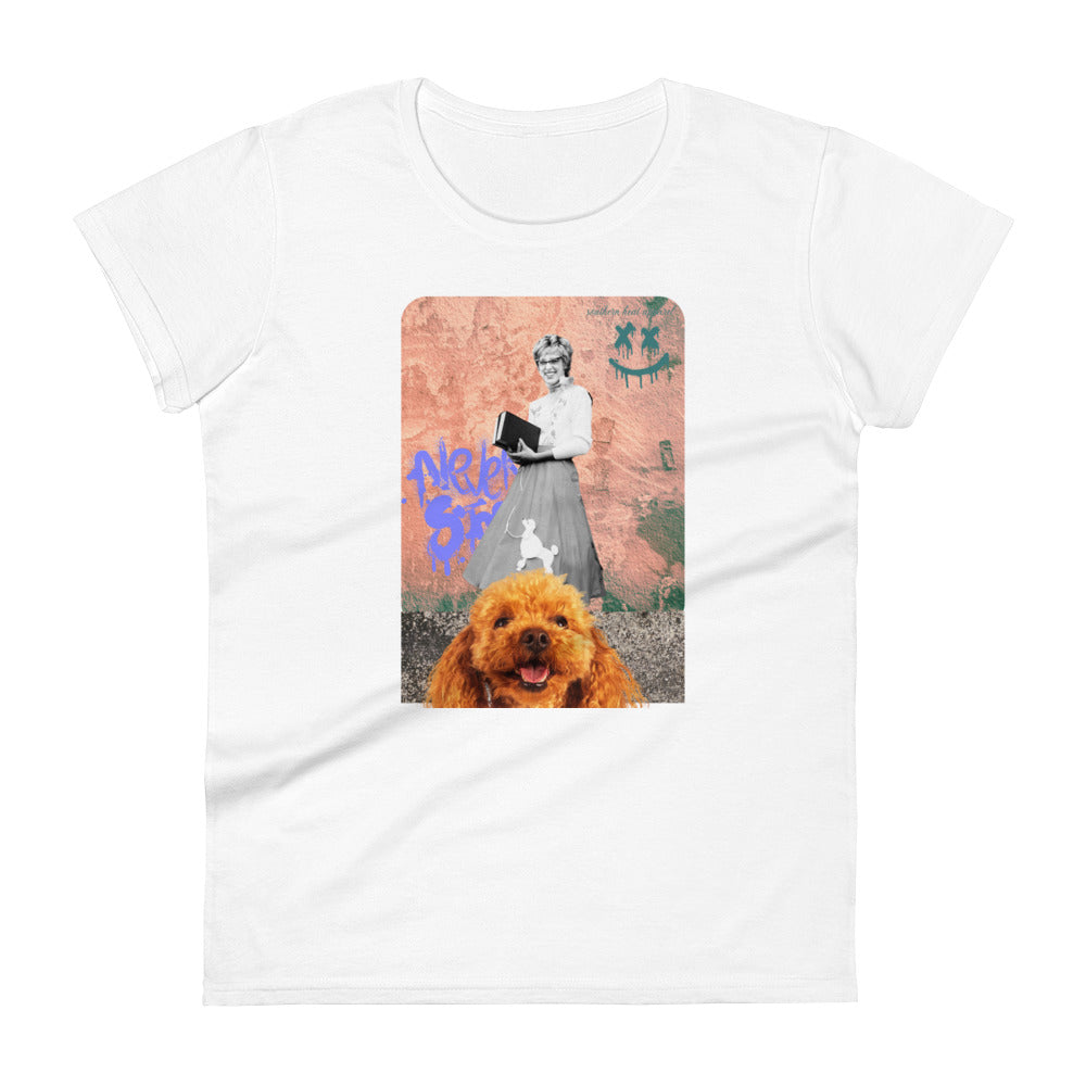 retro.poodleskirt-Women's short sleeve t-shirt