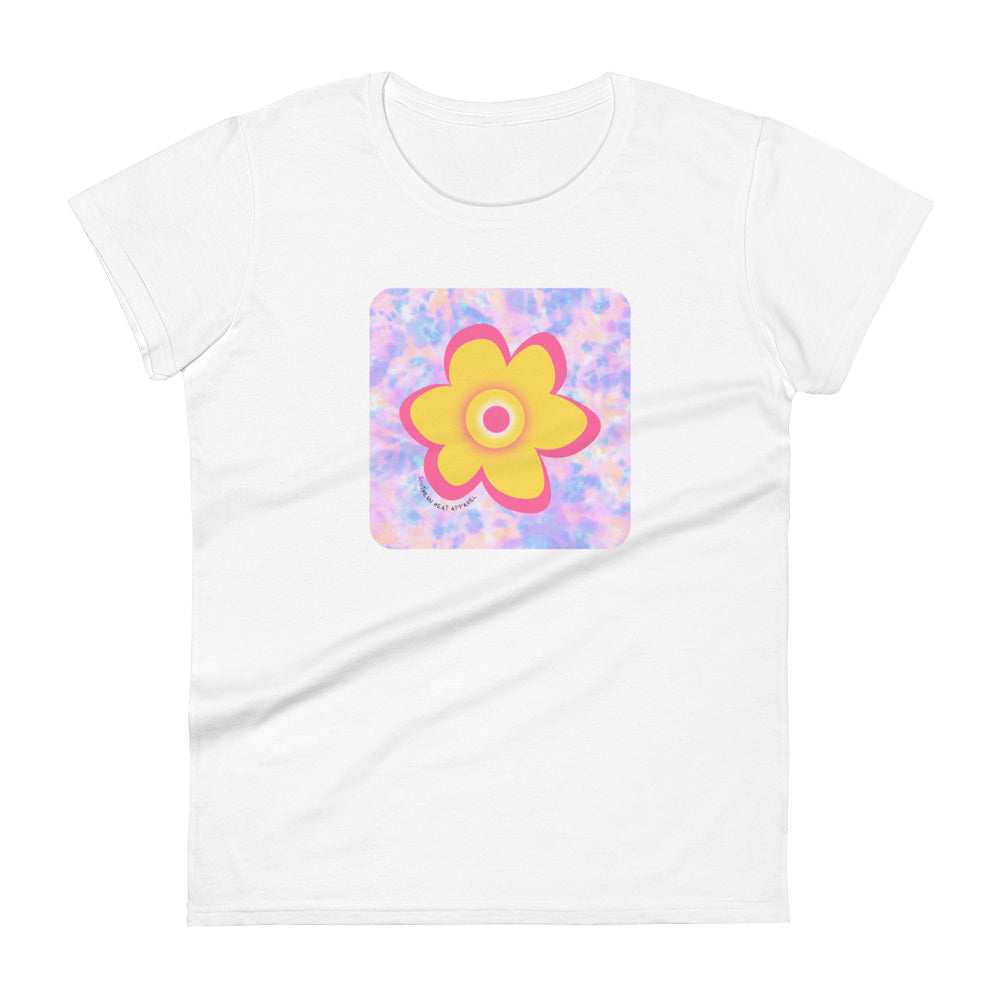 flower-Women's short sleeve t-shirt