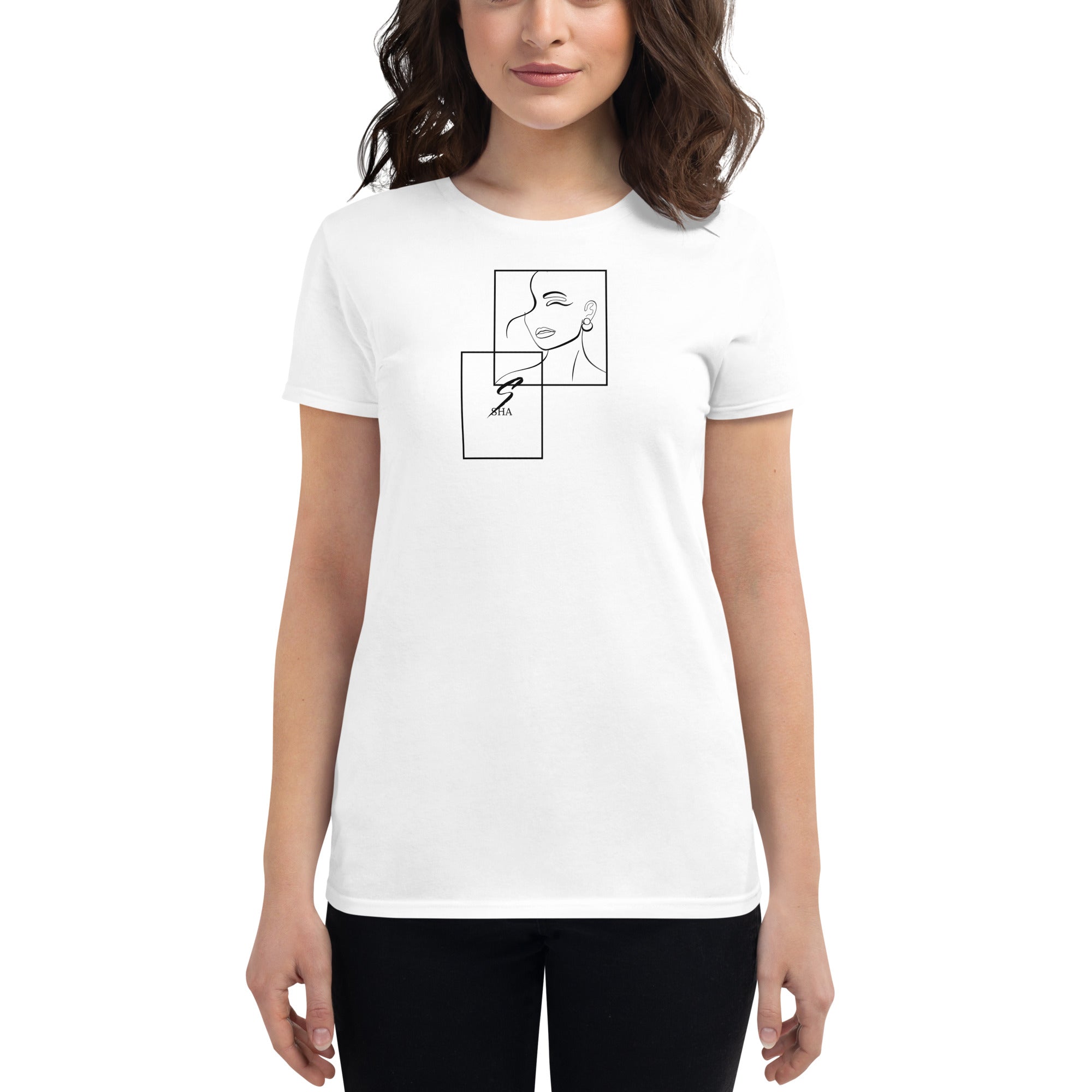 silhouette boxes-Women's short sleeve t-shirt