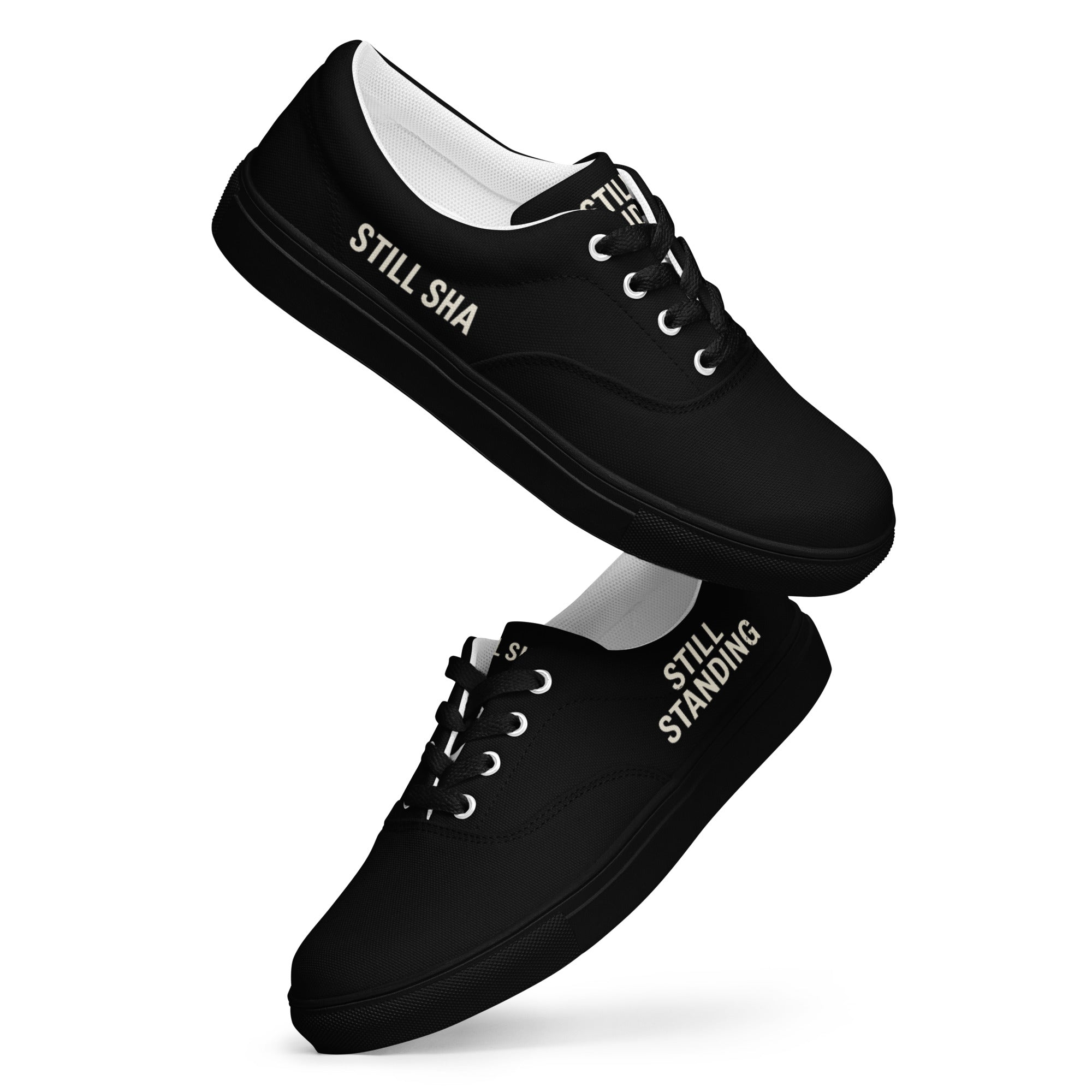 STILL SHA-Women’s lace-up canvas shoes