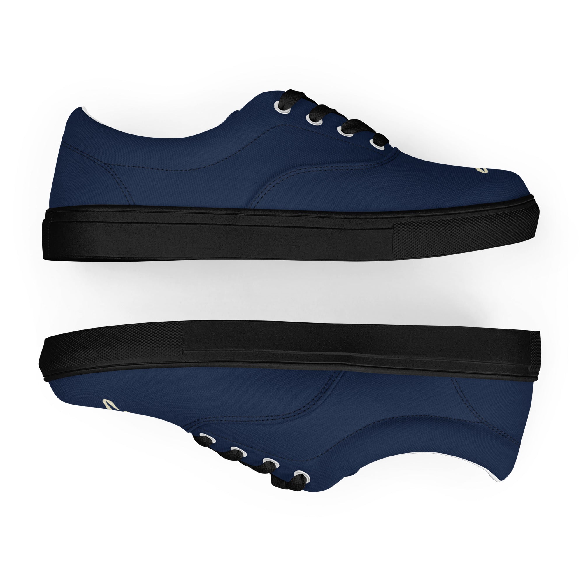 SHA STANDARD NAVY-Women’s lace-up canvas shoes