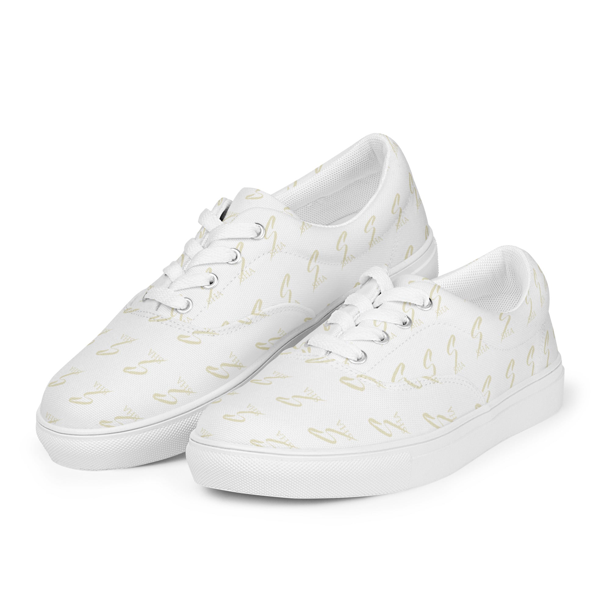 WHITE HEAT-Women’s lace-up canvas shoes