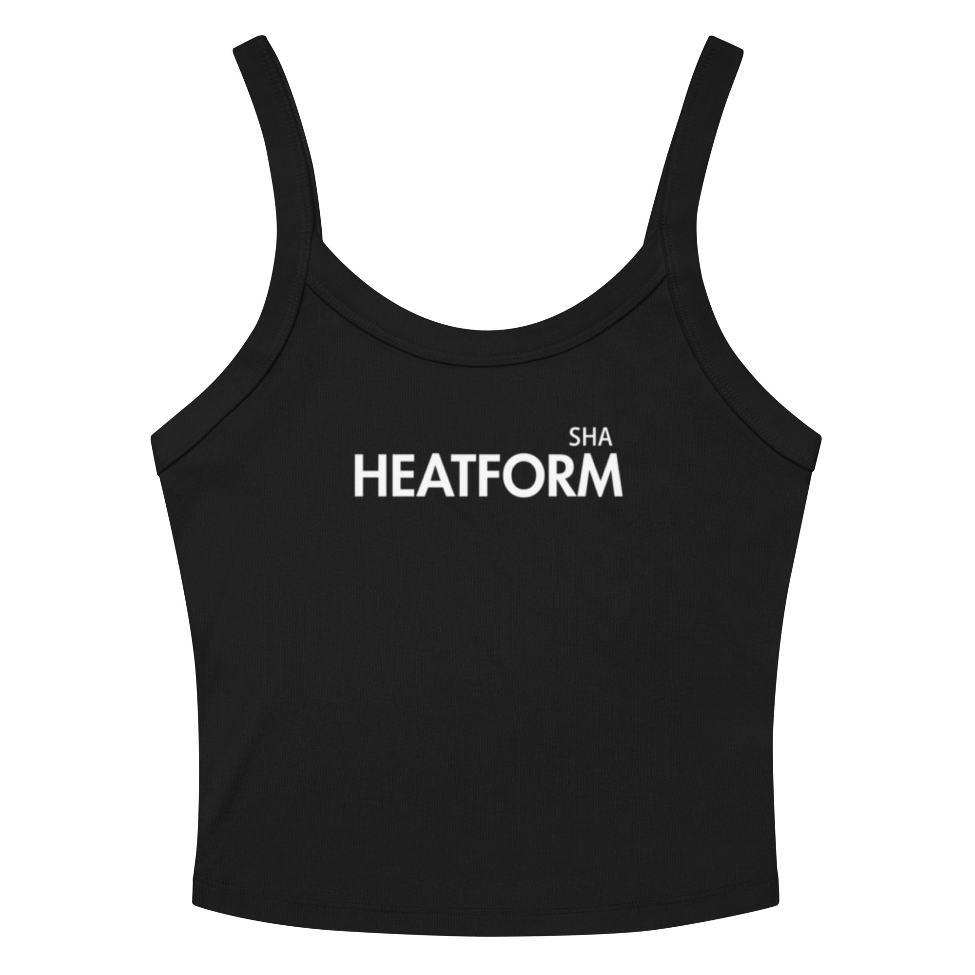 SHA HEATFORM, black-Women’s micro-rib tank top