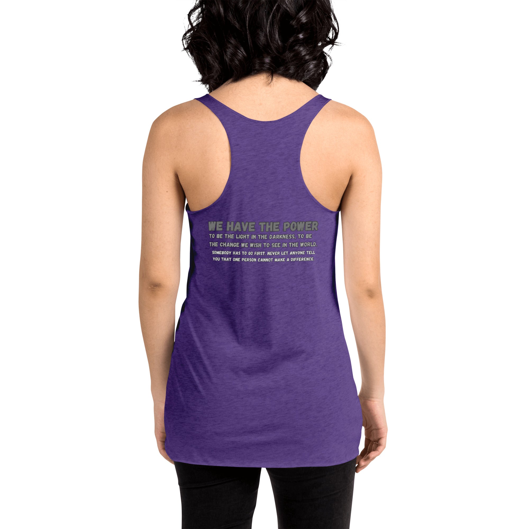 We have the power-Women's Racerback Tank