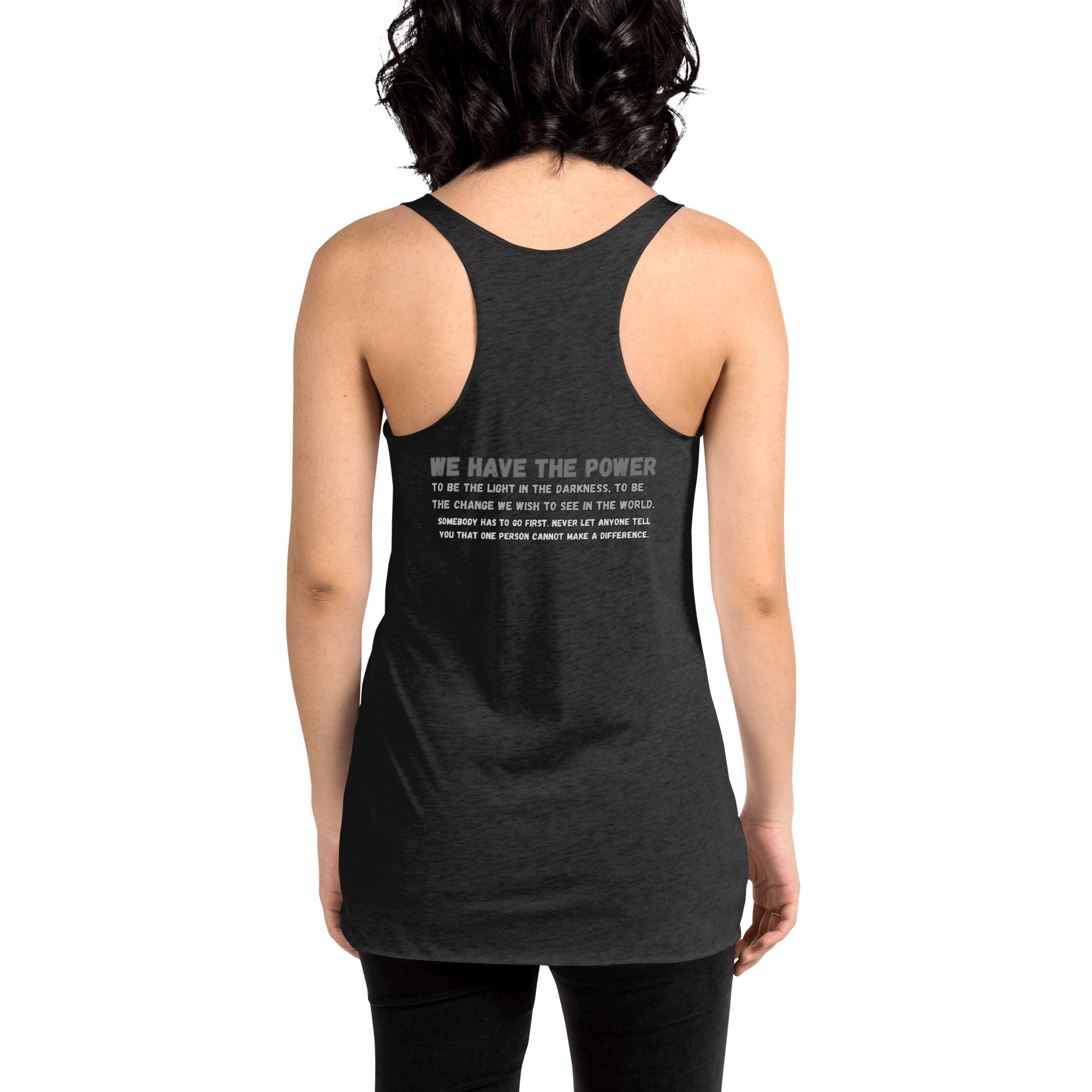 We have the power-Women's Racerback Tank
