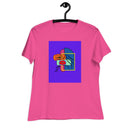 art woman, color block-Women's Relaxed T-Shirt