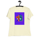 art woman, color block-Women's Relaxed T-Shirt