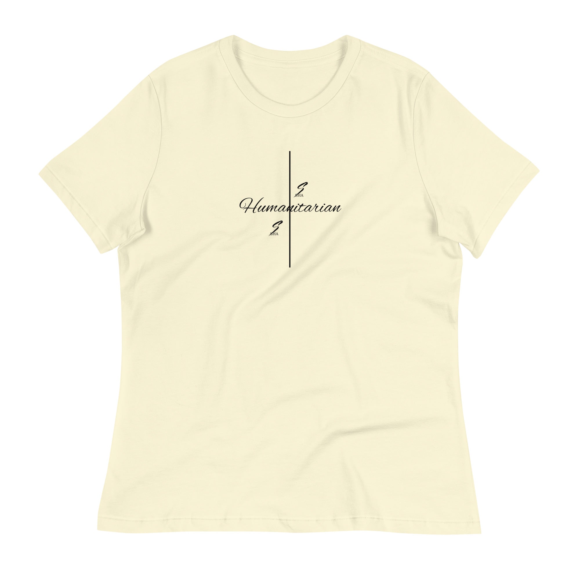 Humanitarian, black print - Women's Relaxed T-Shirt