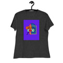art woman, color block-Women's Relaxed T-Shirt
