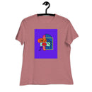 art woman, color block-Women's Relaxed T-Shirt