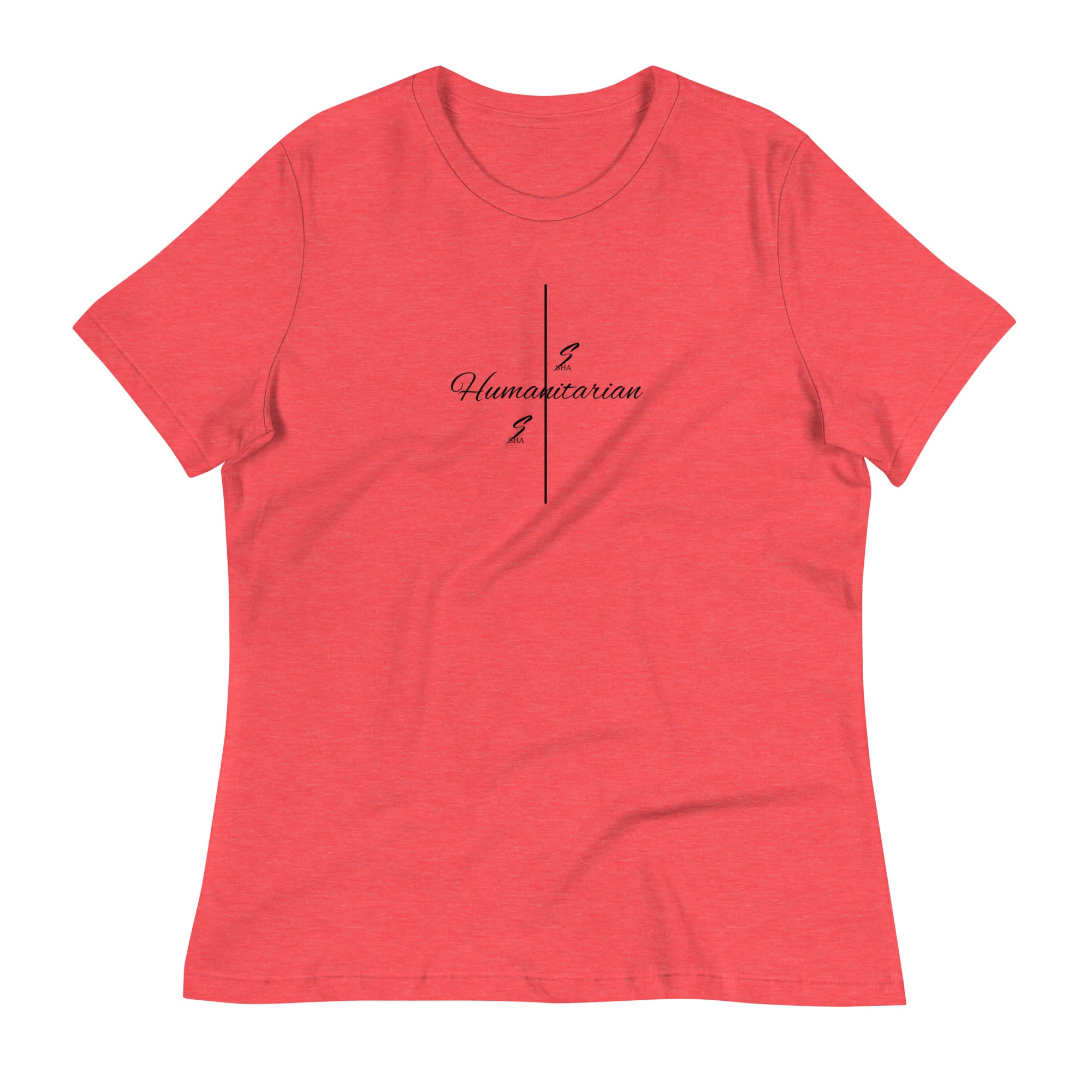 Humanitarian, black print - Women's Relaxed T-Shirt