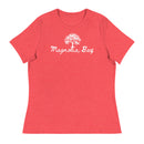 Magnolia bay, white-Women's Relaxed T-Shirt