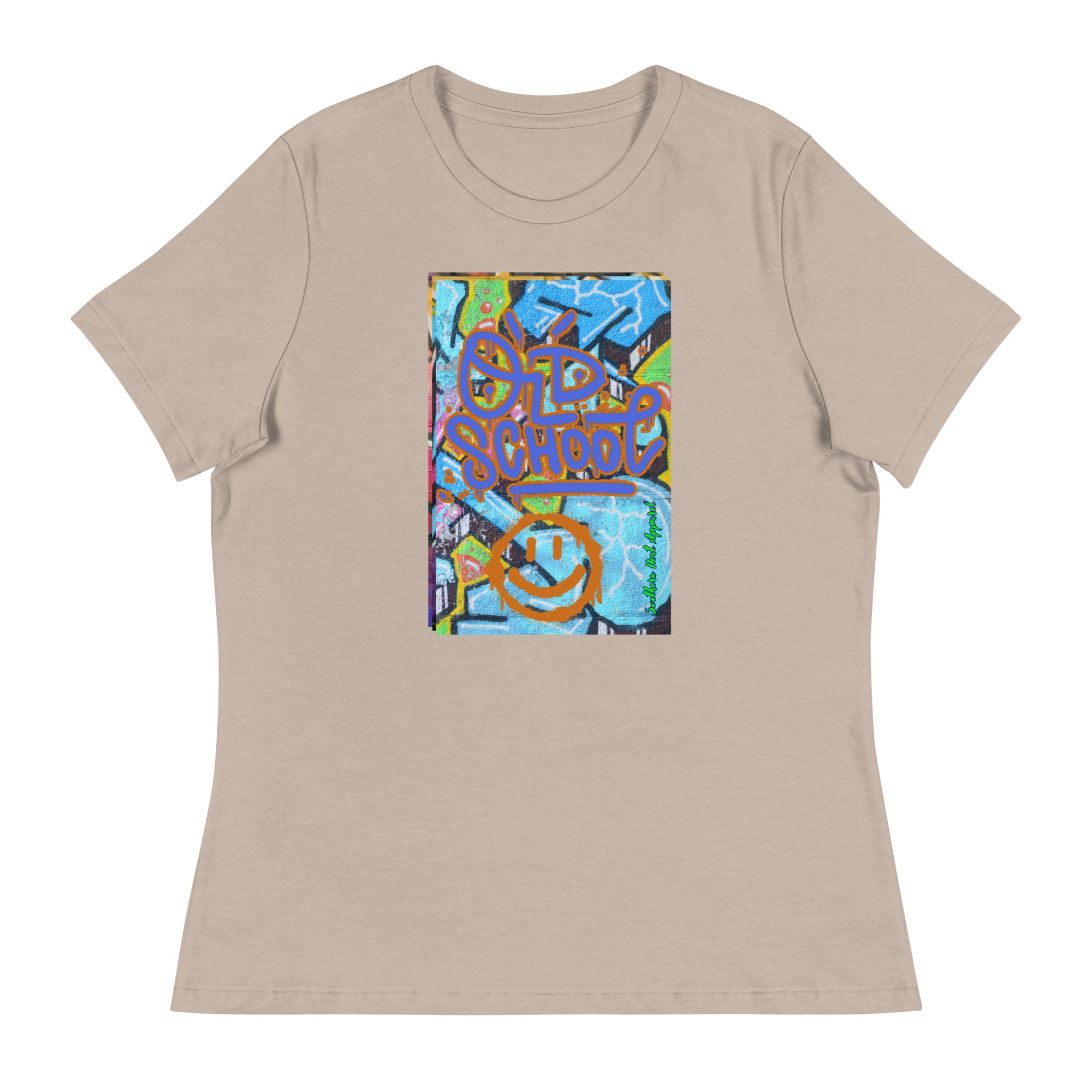 old.school.smiles.graffiti-Women's Relaxed T-Shirt