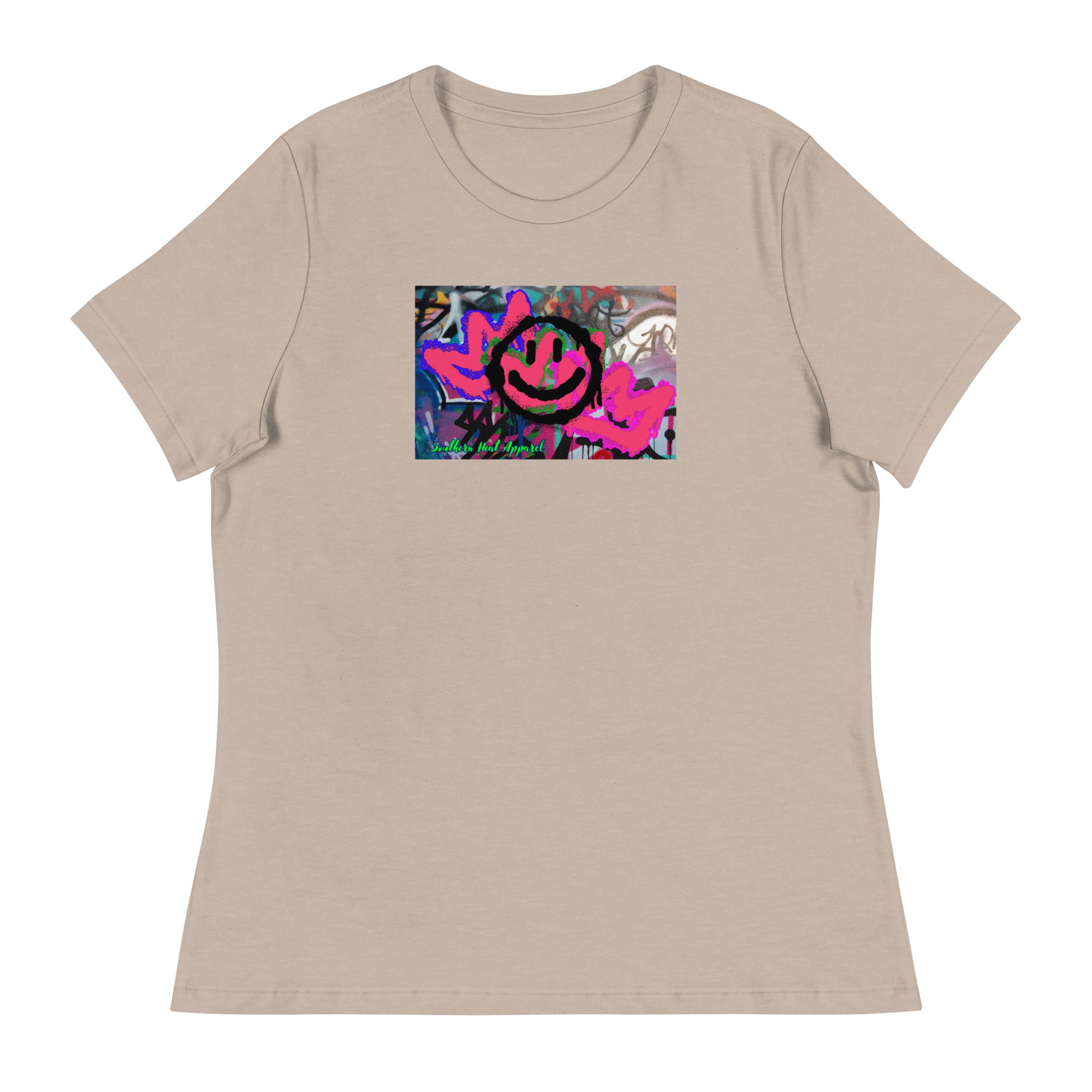 Smiling.graffiti-Women's Relaxed T-Shirt