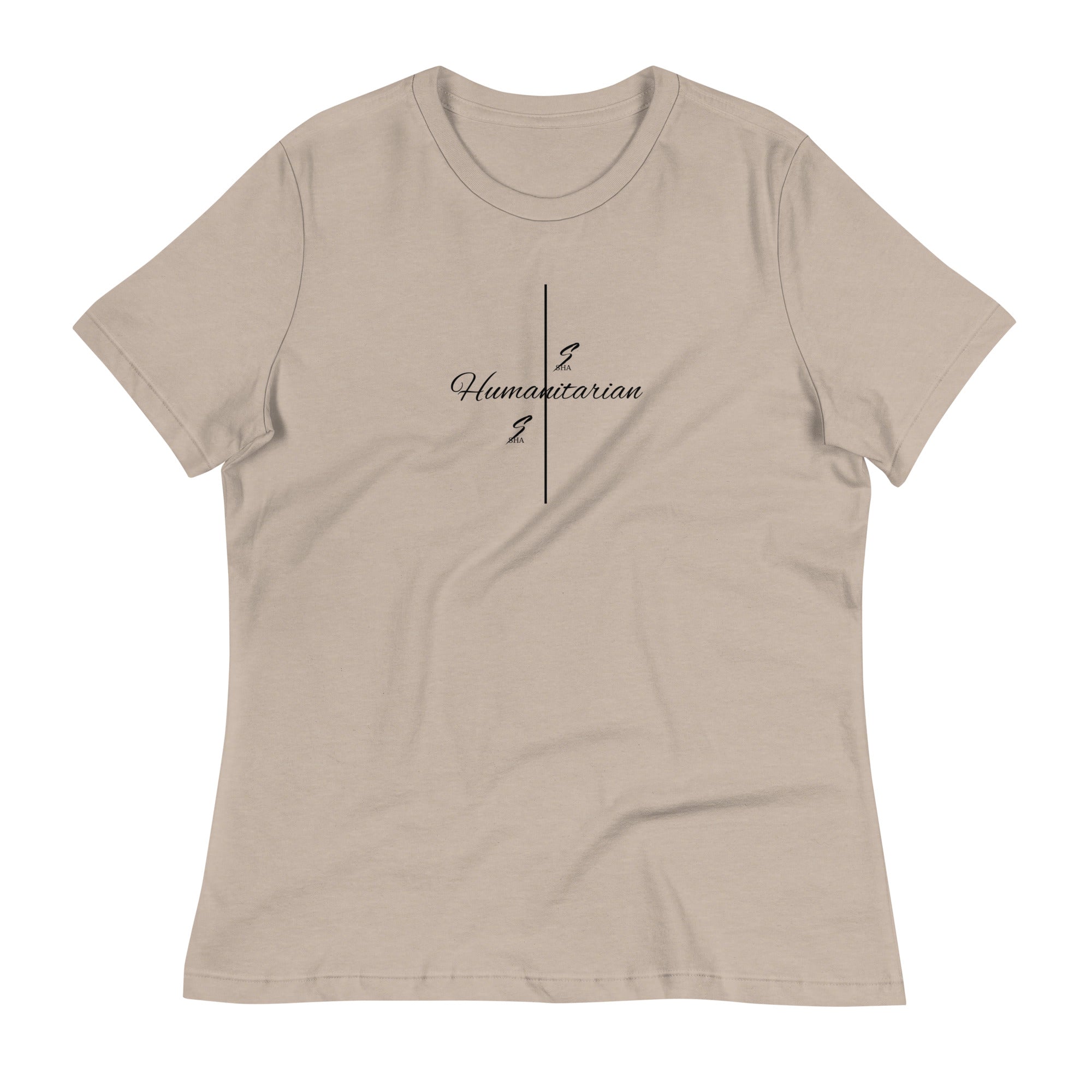 Humanitarian, black print - Women's Relaxed T-Shirt