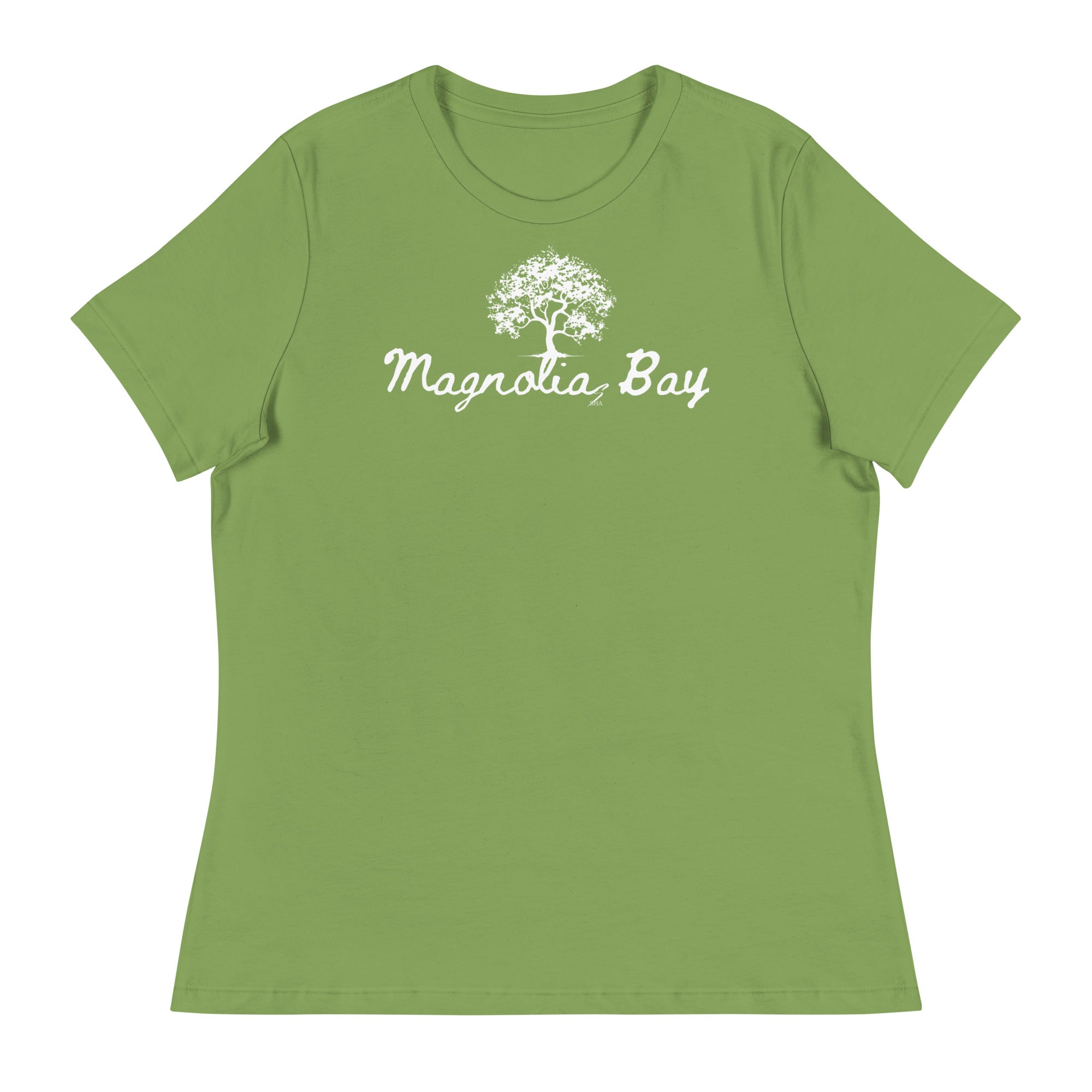 Magnolia bay, white-Women's Relaxed T-Shirt