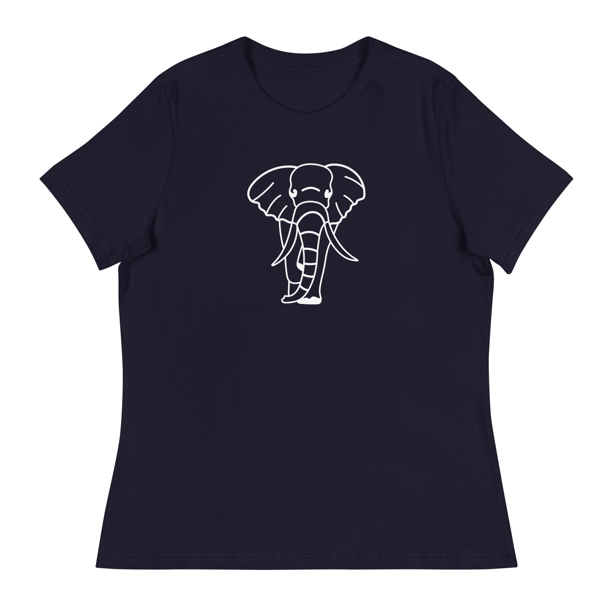 Elephant Walking-Women's Relaxed T-Shirt