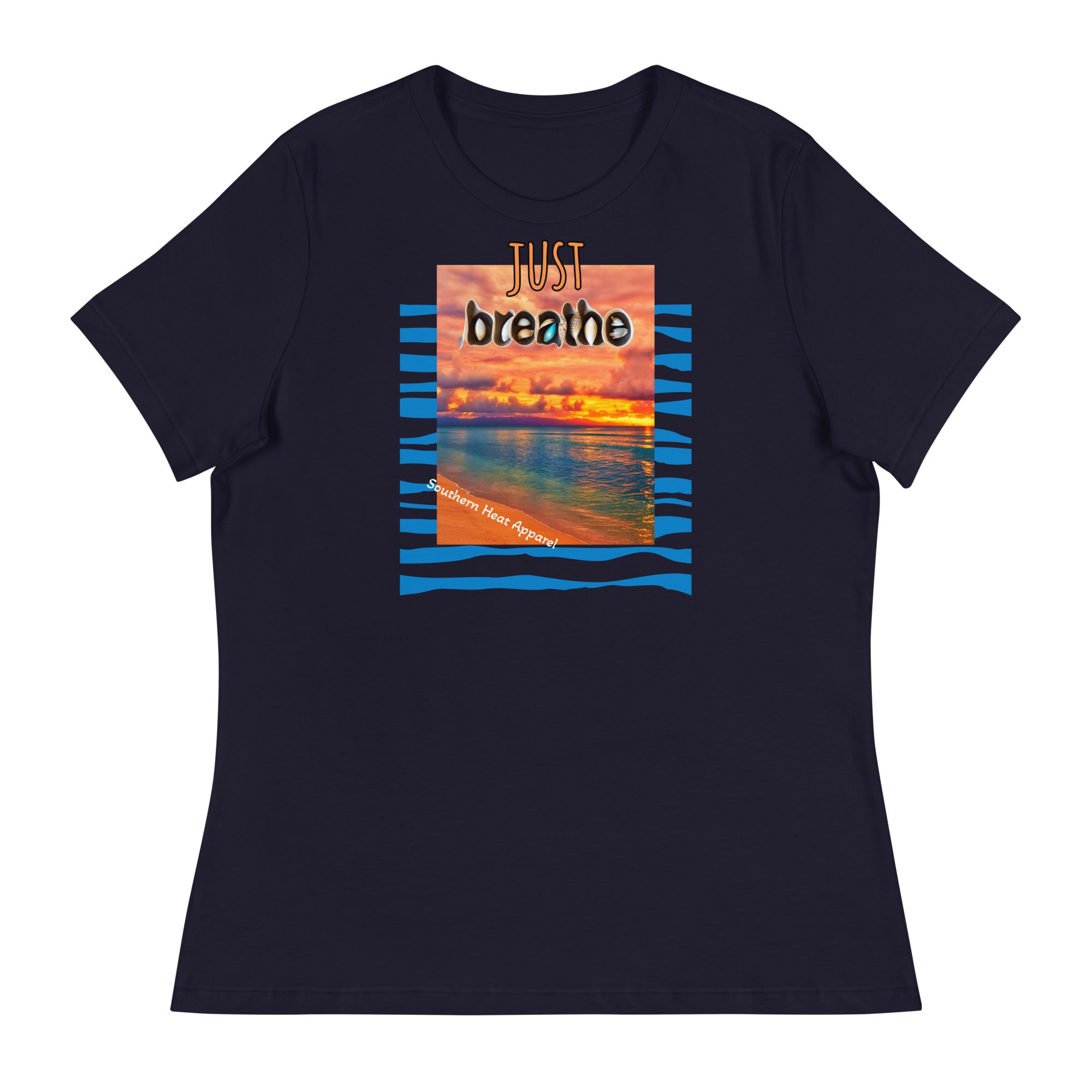 just.breathe-Women's Relaxed T-Shirt