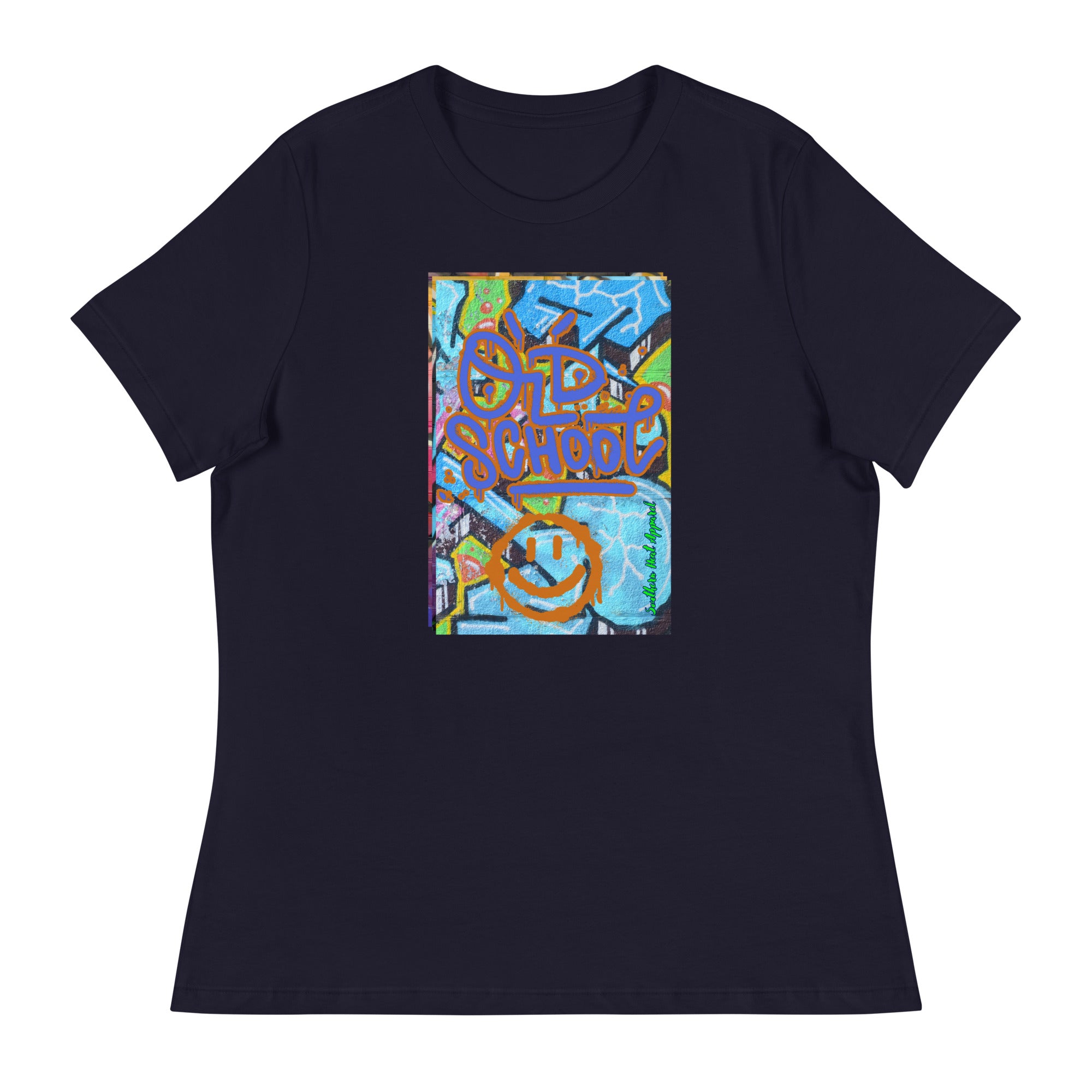 old.school.smiles.graffiti-Women's Relaxed T-Shirt