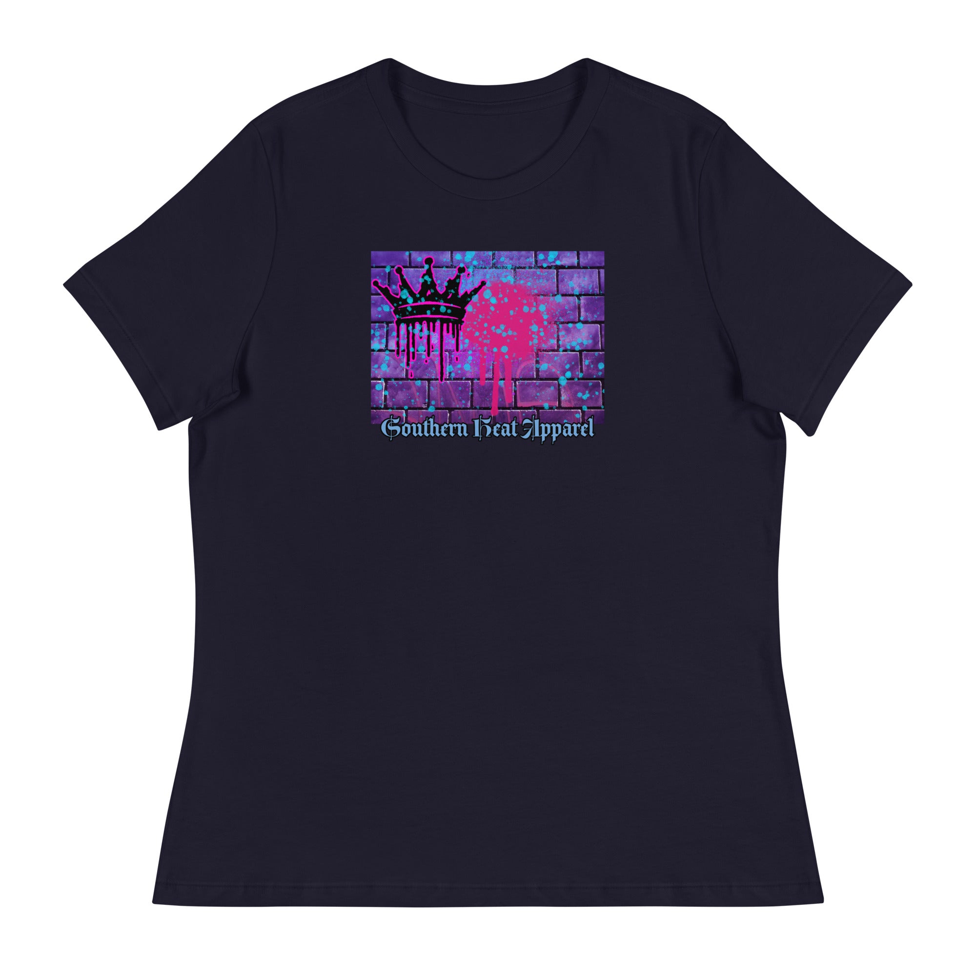 crown.graffiti-Women's Relaxed T-Shirt