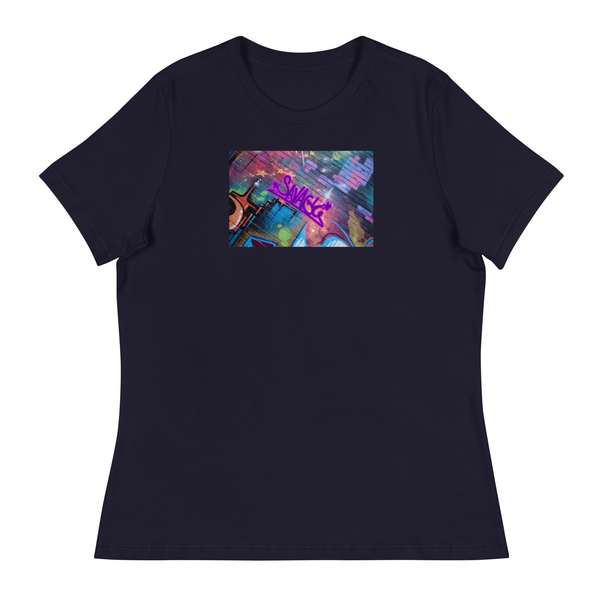 savage.graffiti-Women's Relaxed T-Shirt