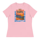 just.breathe-Women's Relaxed T-Shirt